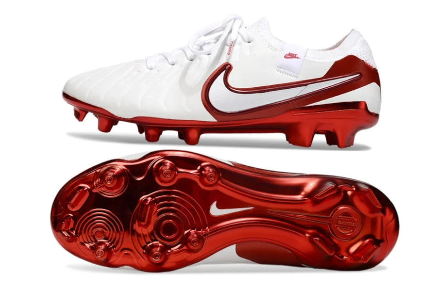 Nike Tiempo Legend 10 Elite FG Soccer Cleats – White / University Red Performance Pack Bestpricedcleats
