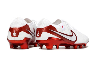 Nike Tiempo Legend 10 Elite FG Soccer Cleats – White / University Red Performance Pack Bestpricedcleats