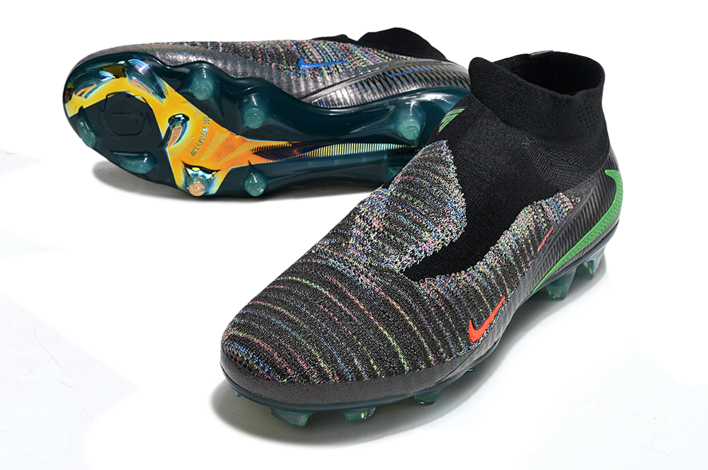 Nike Phantom 6 Elite FG Soccer Cleats – Black / Metallic Gold / Emerald Shadow Edition Cleats
