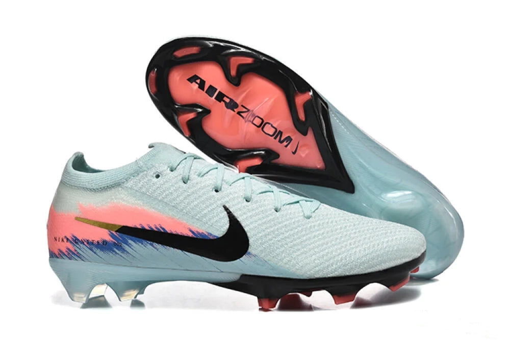 Nike Air Zoom Mercurial Vapor Elite FG Soccer Cleats – Glacier Blue / Crimson Tint / Black Speed Edition Bestpricedcleats