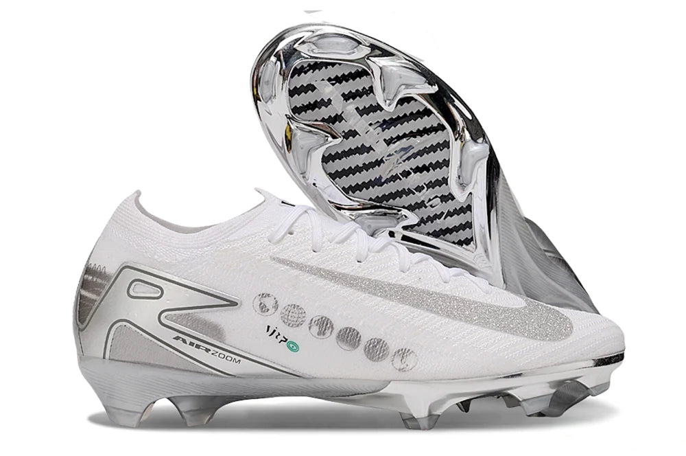Nike Air Zoom Mercurial Vapor 16 Elite FG Soccer Cleats – Chrome Silver / Black Shadow Pack Bestpricedcleats