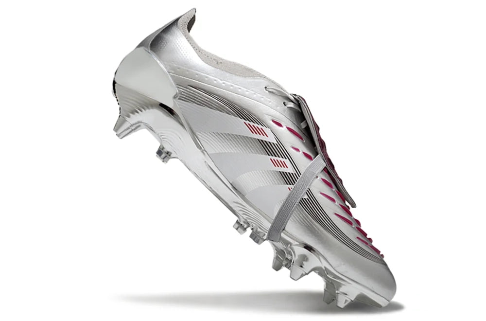 Adidas Predator Elite FG Soccer Cleats – Silver Metallic / Core Black Limited Pack Bestpricedcleats