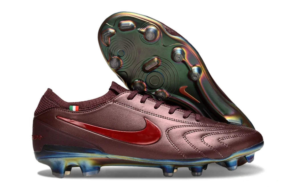 Nike Tiempo Legend 10 Elite FG Soccer Cleats – Burgundy / Metallic Red Premium Edition Bestpricedcleats