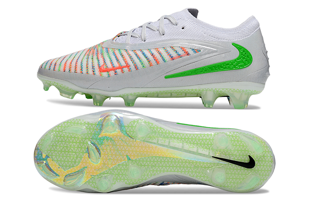 Nike Phantom 6 Elite Low-Cut FG Soccer Cleats – White / Volt / Silver Speed Edition Cleats